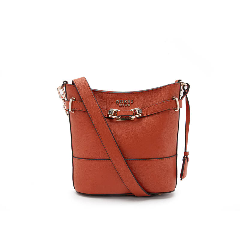 GUESS Artificial Leather Shoulder Bag Women's Brick Red