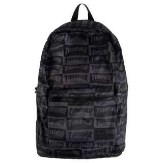 Thrasher Herschel Collaboration Elasticity Tear Resistant Backpack Regular Men's Black Gray