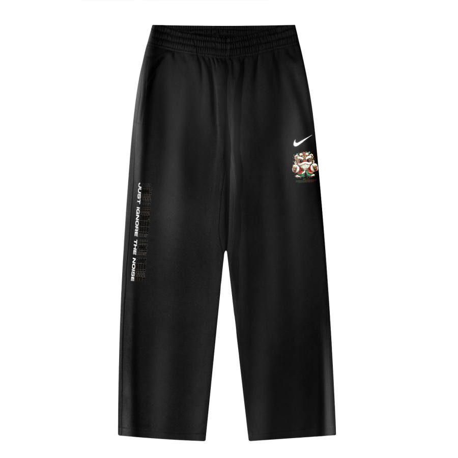 Nike Nike AS Nike Club OH Pant Swoosh NF Chinese Style CNY Lion Baby Logo Breathable Fleece Lined Casual Knitted Sweatpants