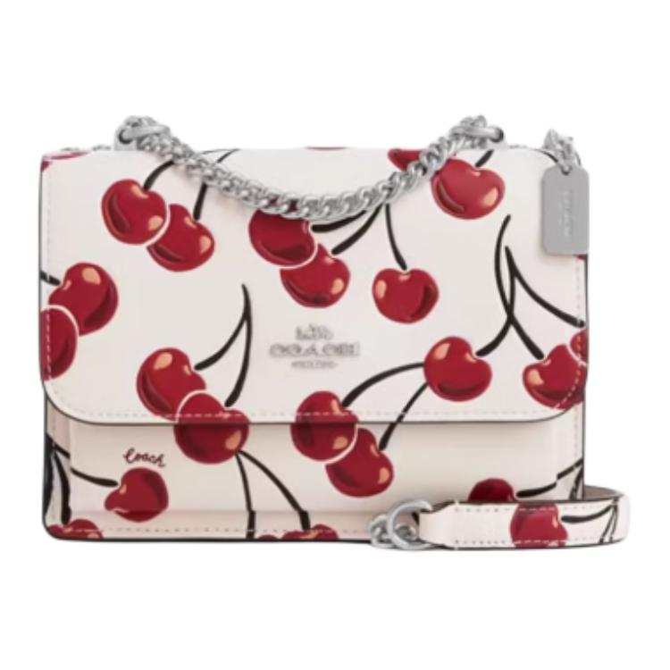 COACH COACH Cow Leather Shoulder Bag Small Women's White