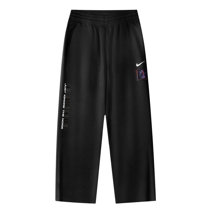 Nike Nike Club Swoosh AS OH Pant NF Evil Smile Logo Breathable Fleece Lined Casual Straight Fit Knitted Sweatpants Unisex