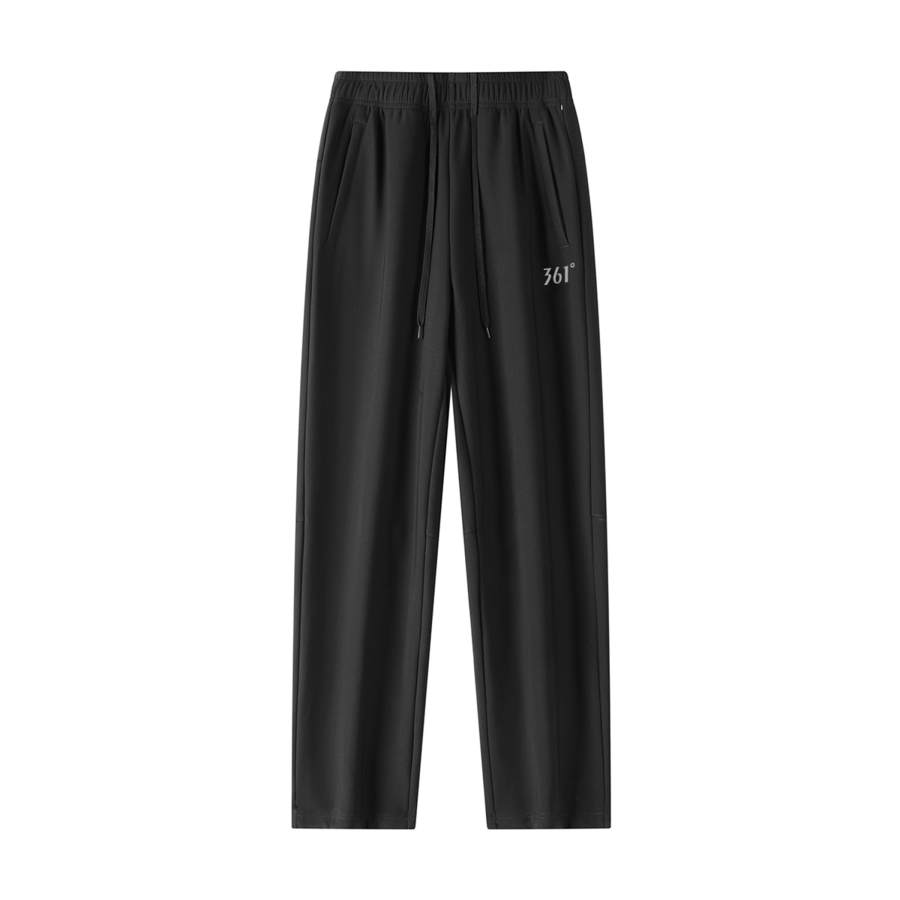 361° Rain Screen Water Repellent Letter Logo Print Mid Rise Loose Fit Fleece Lined Straight Fit Lace Up