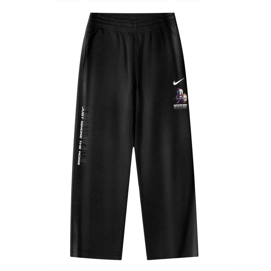 Nike Nike Pixel Knight AS Nike Club OHPant Swoosh NF Logo Breathable Fleece Lined Casual Knitted Sweatpants Unisex Black