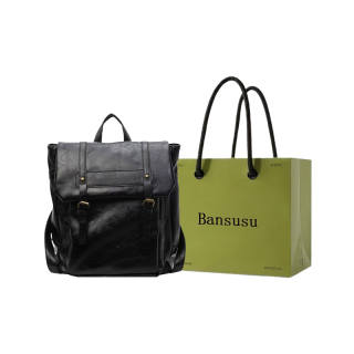 Bansusu Pu Shoulder Bag Backpack Regular Women's Black/Coffee