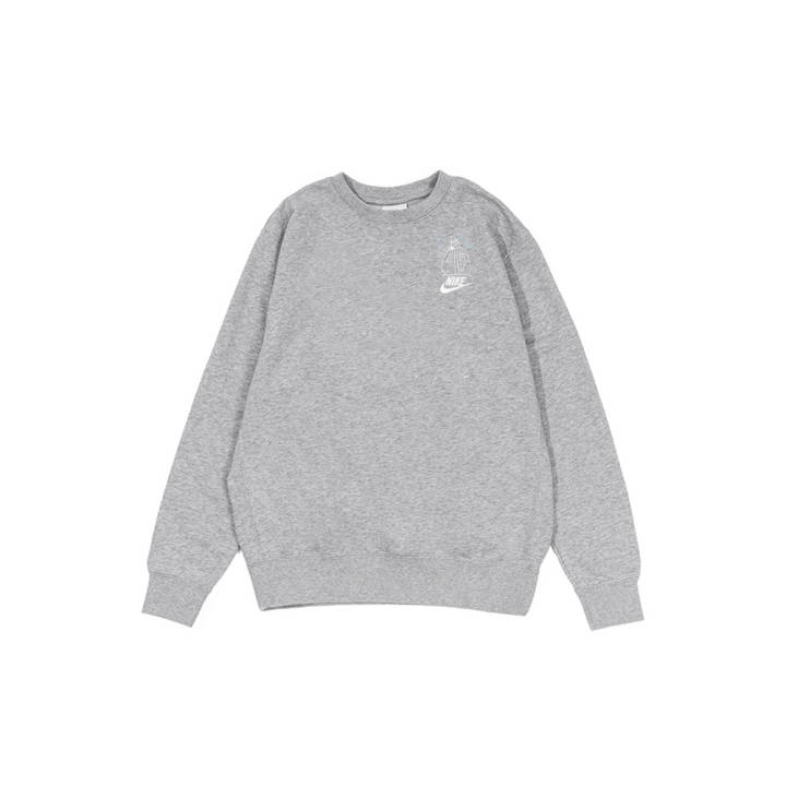 Nike Nike Sweatshirts Men's Gray Crew Neck Moderate Regular