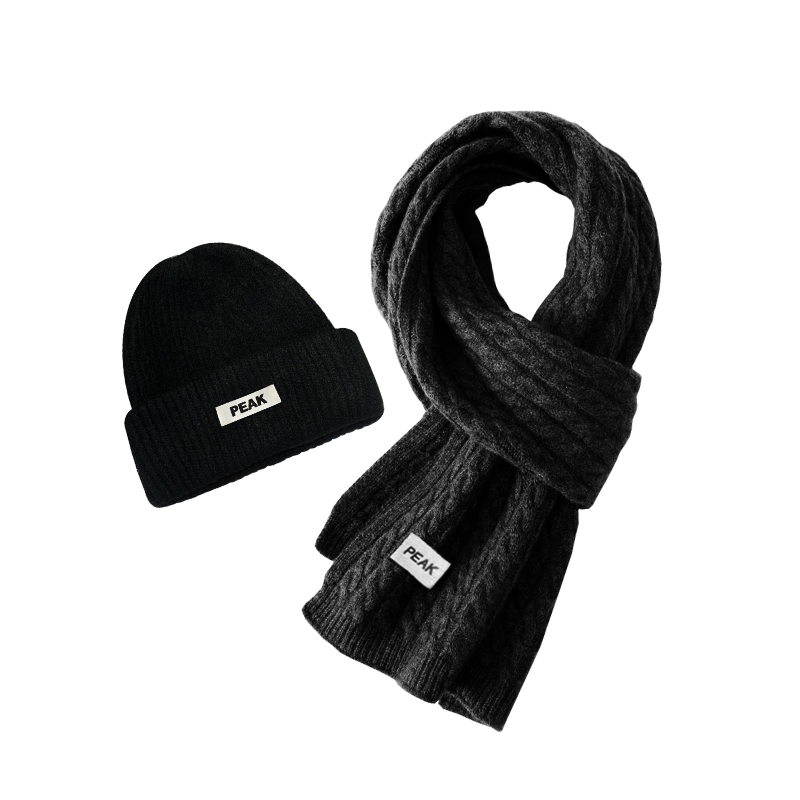 PEAK PEAK Polyester Knit Scarves Unisex