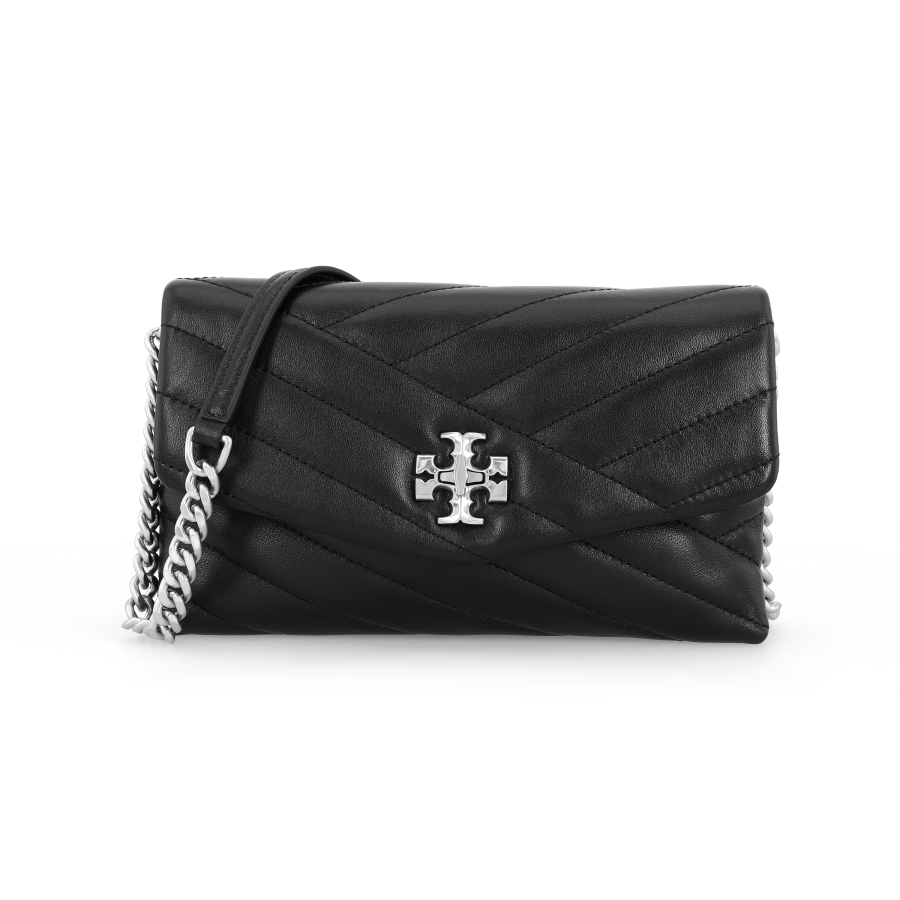 TORY BURCH Lambskin Crossbody Bag, Shoulder Bag Regular Women's Black