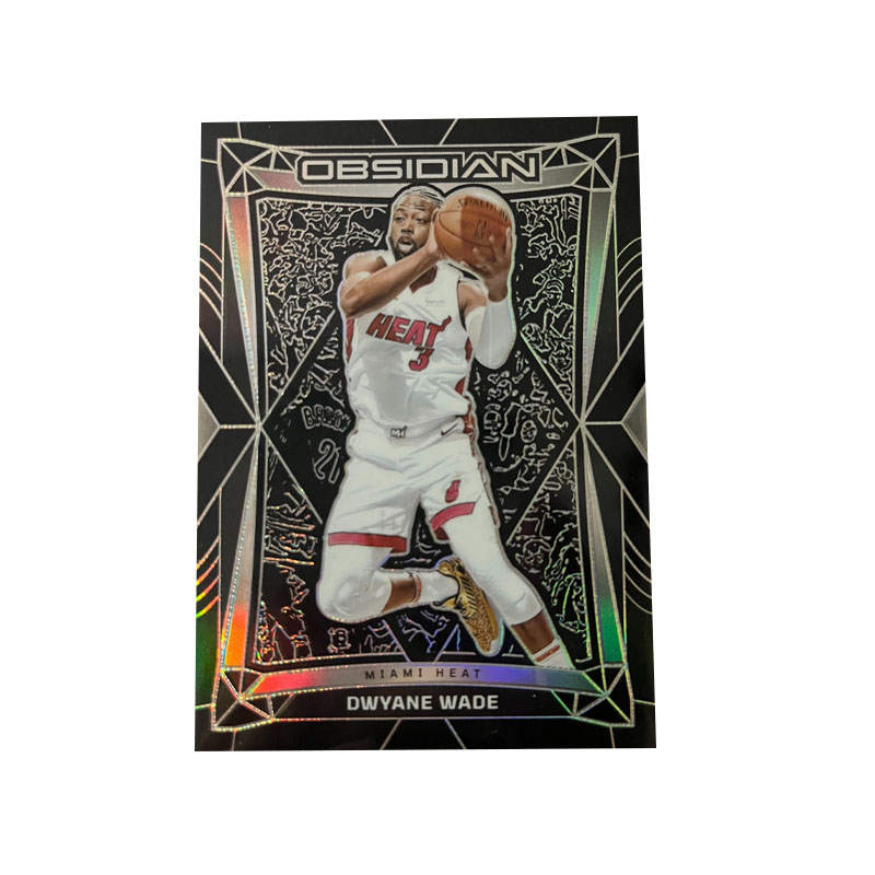 PANINI Miami Heat, Wade, The Flash, High End Obsidian Holographic Card, Black Gold Discount, Superstar Card, Rare Card