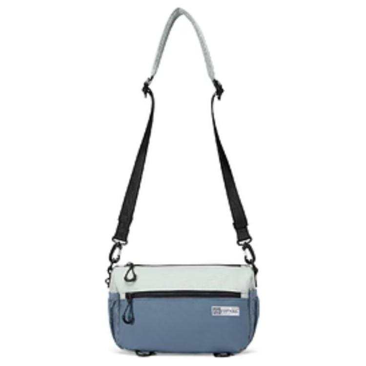 Skechers Fabric Crossbody Bag, Shoulder Bag Regular Unisex Aqua Green Gray