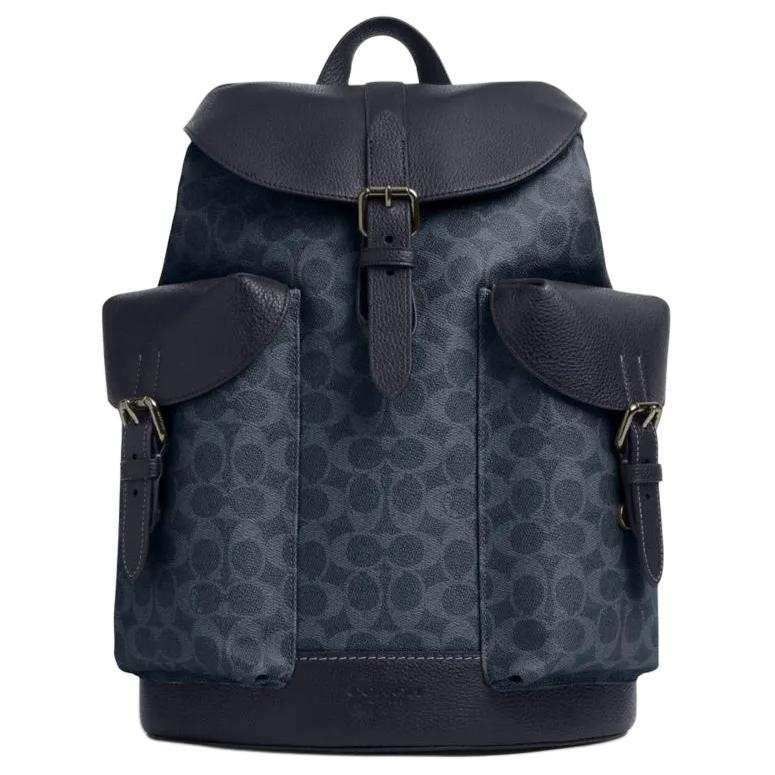 COACH COACH WARNER Artificial Leather With Cow Leather And Fabric Backpack Regular Men's
