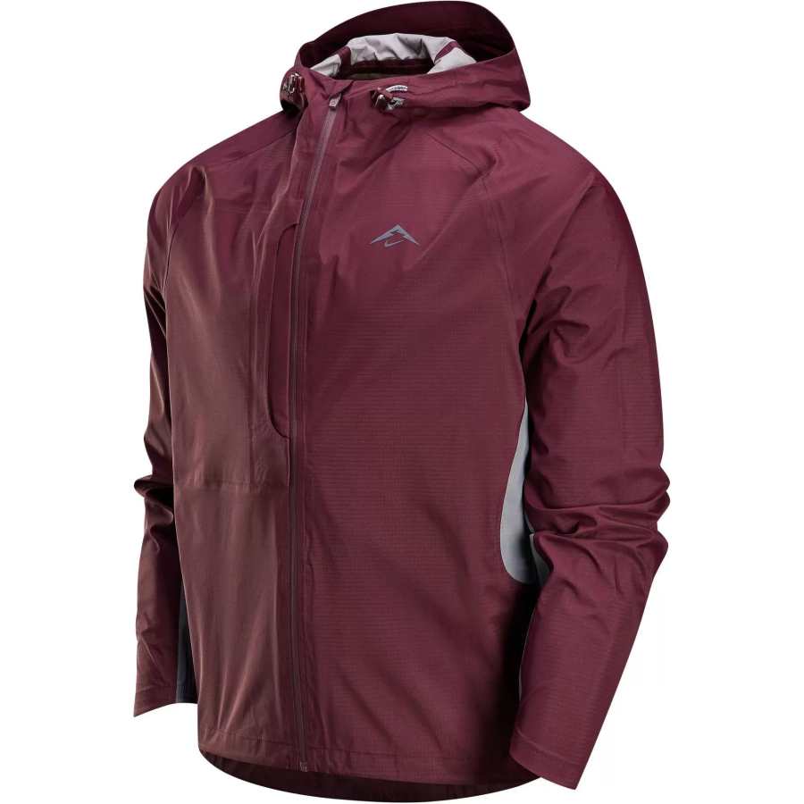 Nike Nike Hiking Waterproof, Windproof, And Breathable Windbreaker Jacket Men's Burgundy Red/Black
