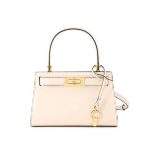 TORY BURCH Tory Burch Lee Radziwill Cow Leather Shoulder Bag, Crossbody Bag, Handbag Mini Women's Ecru