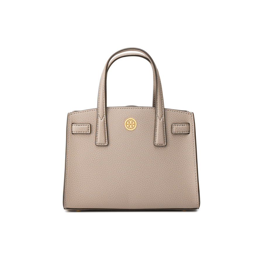TORY BURCH Walker Cow Leather Crossbody Handbag Mini Women's Gray