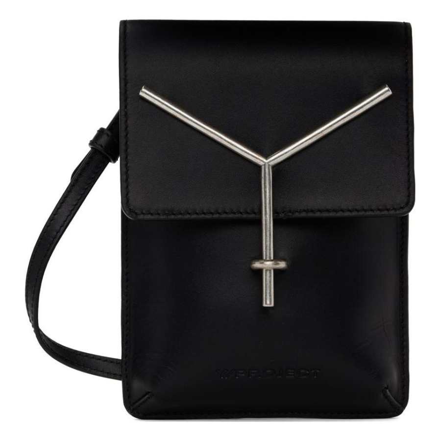 Y/Project Leather Crossbody Bag, Shoulder Bag Women's Black
