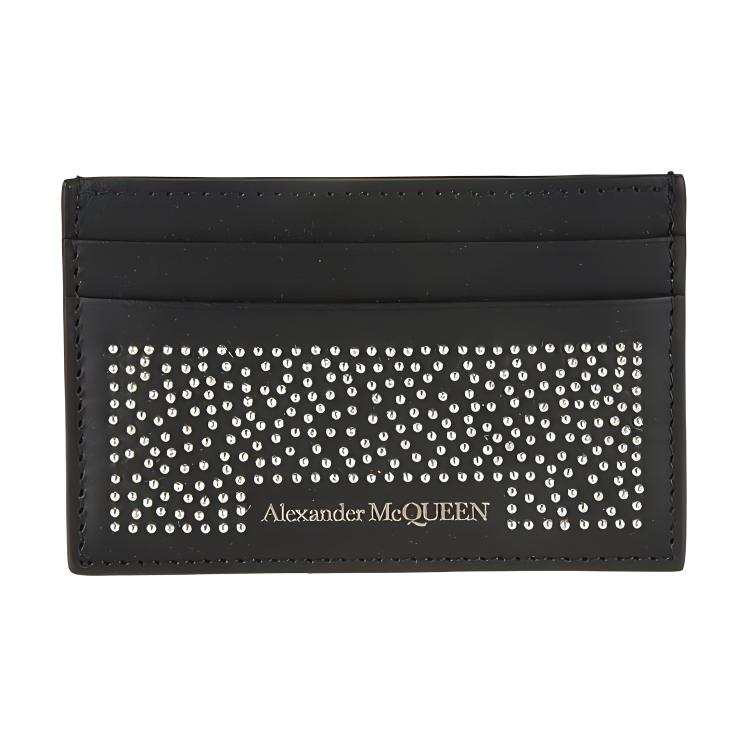Alexander McQueen Cow Leather Wallet Men's Black