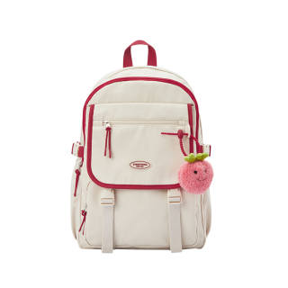 Semir Fabric Laptop Backpack Unisex Milk White/Custard/Ice Blue