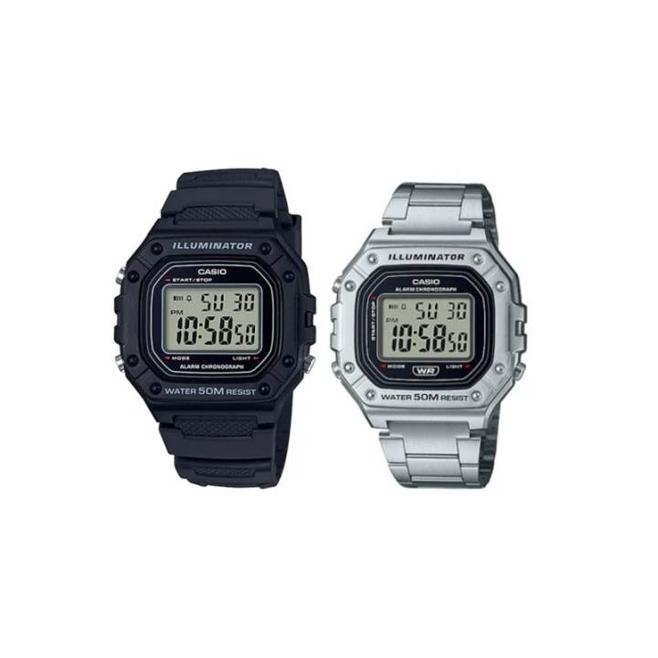 CASIO CASIO Digital Collection Quartz Movement Resin Strap Watch Unisex Gray Dial