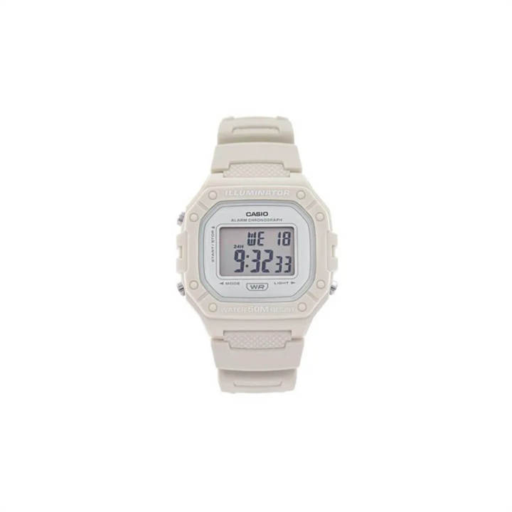 CASIO CASIO DIGITAL Quartz Movement Resin Strap Watch Unisex Gray Dial