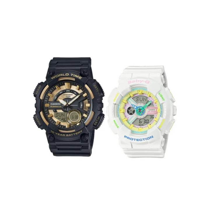 CASIO CASIO BABY G Quartz Movement Resin Strap Watch Unisex Black Dial