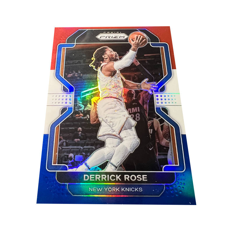 PANINI Knicks, Derrick Rose, Tricolor Holographic Card, High End, Player Cards, Rare Card Sports Cards 1 Pc
