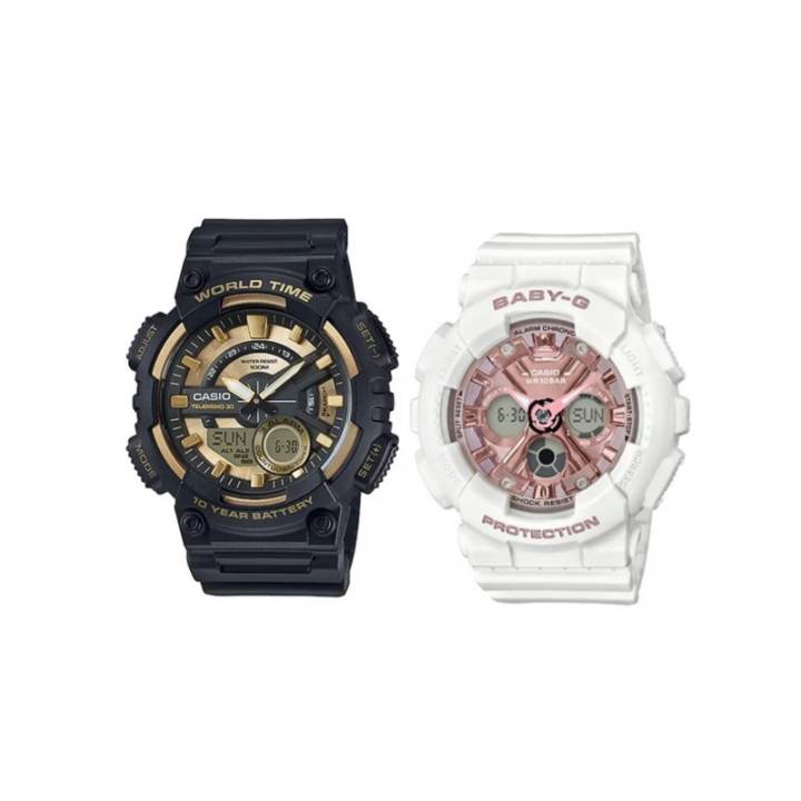 CASIO CASIO BABY G STANDARD Quartz Movement Resin Strap Watch Unisex Black Dial