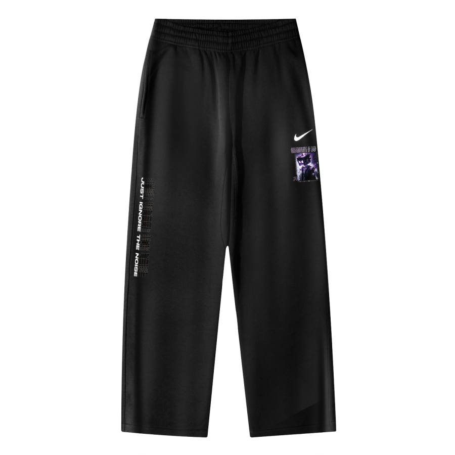 Nike Nike AS Nike Club OH Pant Swoosh NF Evil Person Purple Logo Breathable Fleece Lined Casual Knitted Sweatpants Unisex