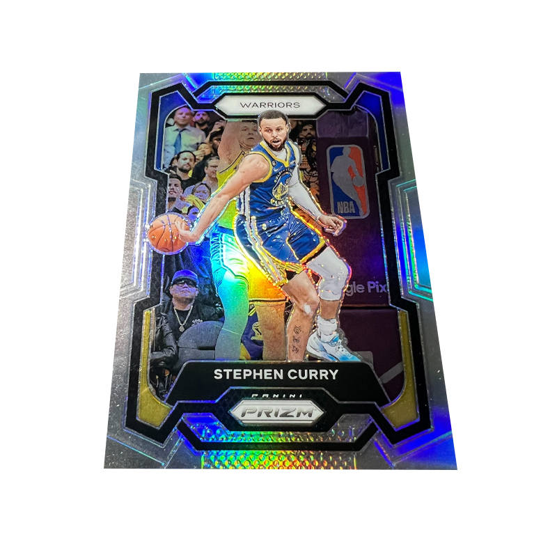PANINI Warriors Stephen Curry Silver Fold Refractive High-End Design Basketball Card Rare Card Sports Cards 1 Piece