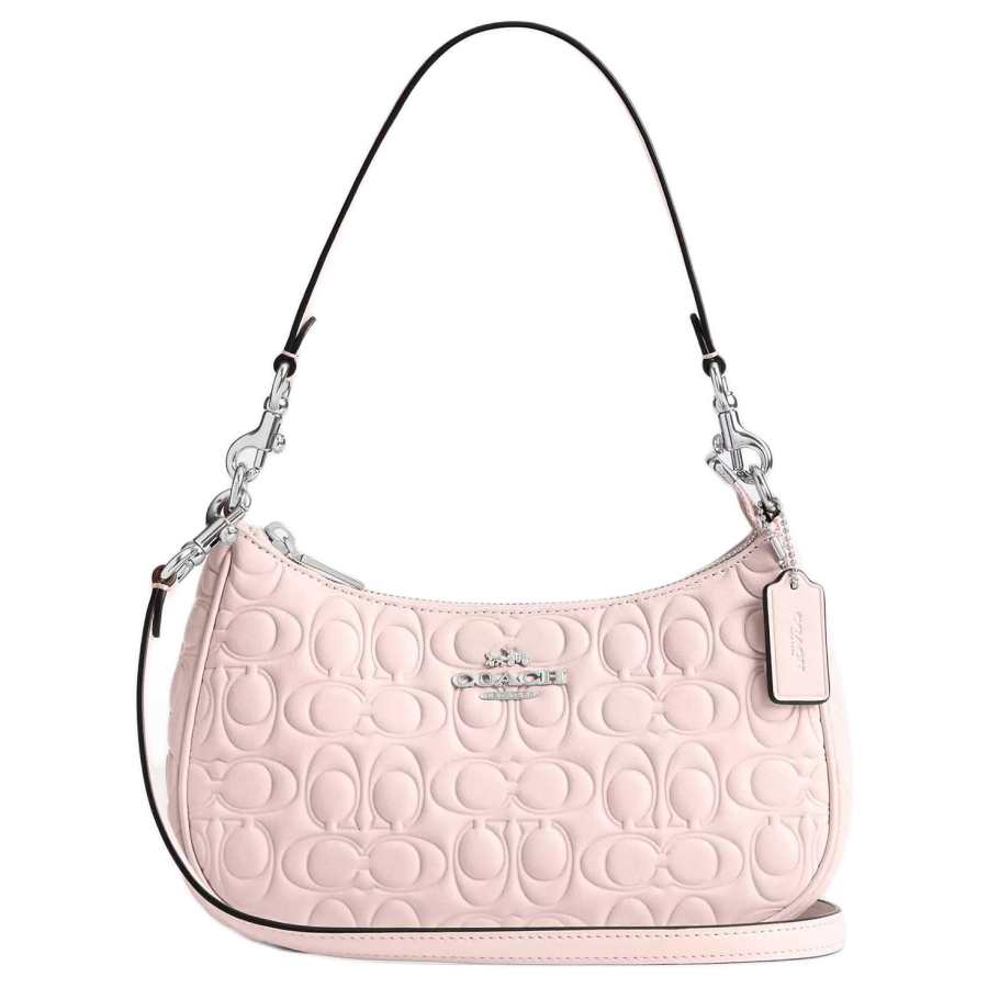 COACH COACH Teri Leather Shoulder Bag Medium Women's Pink