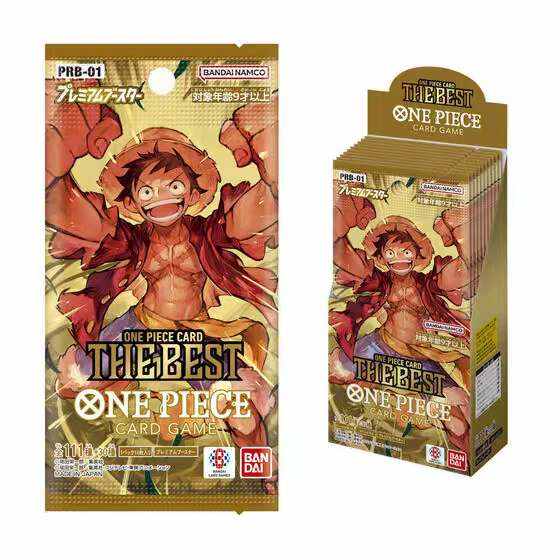 BANDAI Monkey D. Luffy One Piece Card Holder TCG Card PRB 01 Supplemental Pack Battle Cards Whole Box
