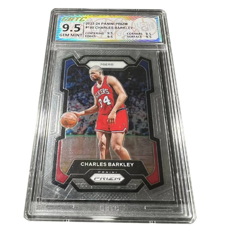 PANINI 76ers Team, Charles, Barkley, High End Prizm Collection, High Grade, Star Card, Rare Card Graded Cards 1 Pc