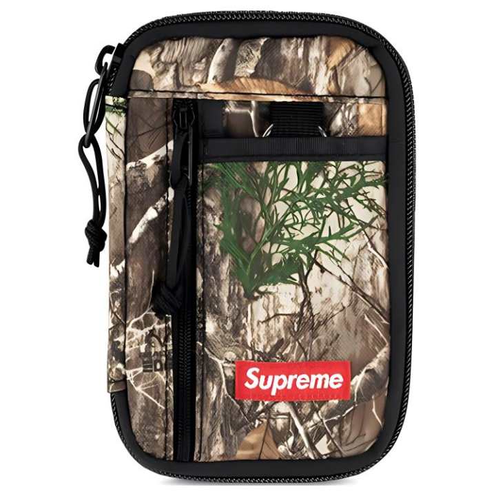 Supreme Supreme Canvas Cell Phone Pouch Small Unisex Brown