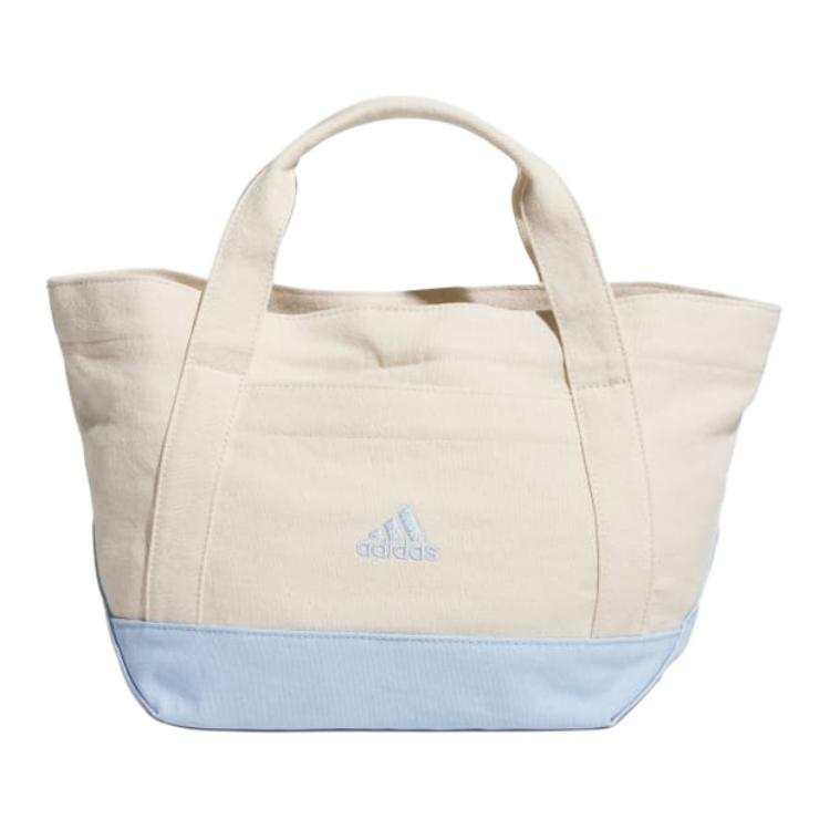 Adidas Adidas Cotton Tote Bag, Shopping Bag, Handbag Women's White & Blue