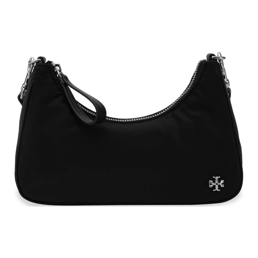 TORY BURCH Mercer Nylon Shoulder Bag, Portable Crossbody Bag Women's Black
