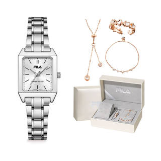FILA ELEGANT Wrist Watches Quartz Movement Steel Strap Silver Dial Women's Watch A Heartfelt Romantic Box