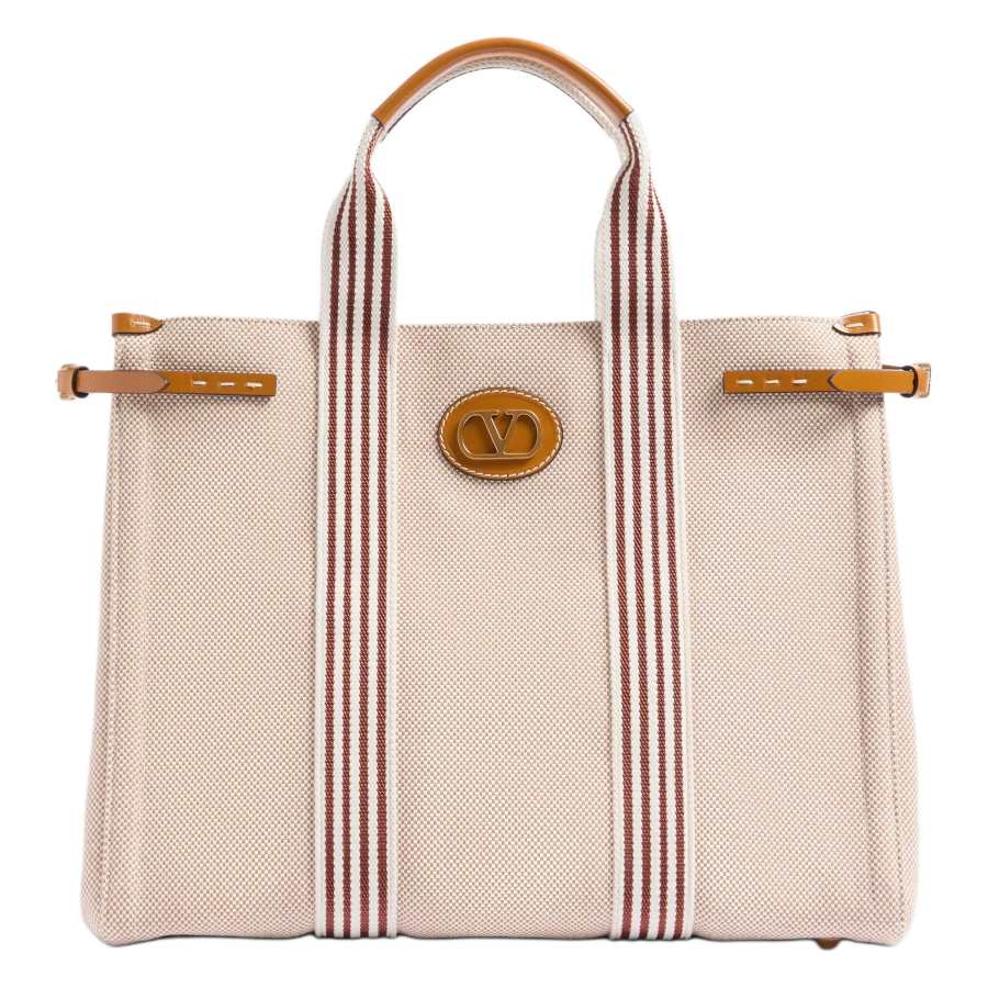 Valentino Garavani Canvas Bag, Handbag Women's Beige