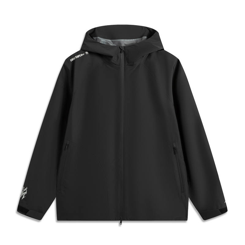 Li-Ning Li Ning Outdoor CF Tracing Windproof, Breathable, Abrasion Resistant, Rainproof Windbreaker Jacket Unisex Black