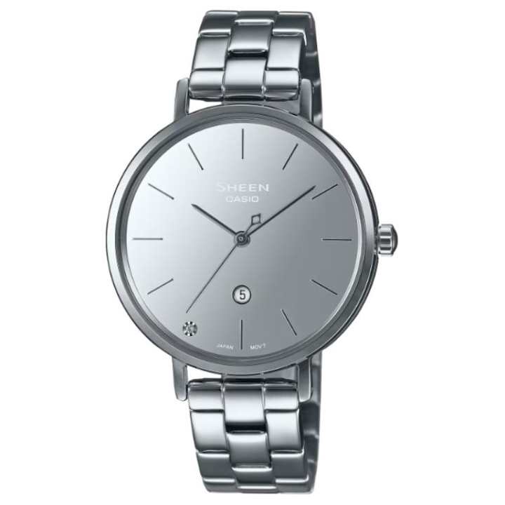 CASIO CASIO Quartz Movement Stainless Steel Strap Watch Unisex Silver Dial