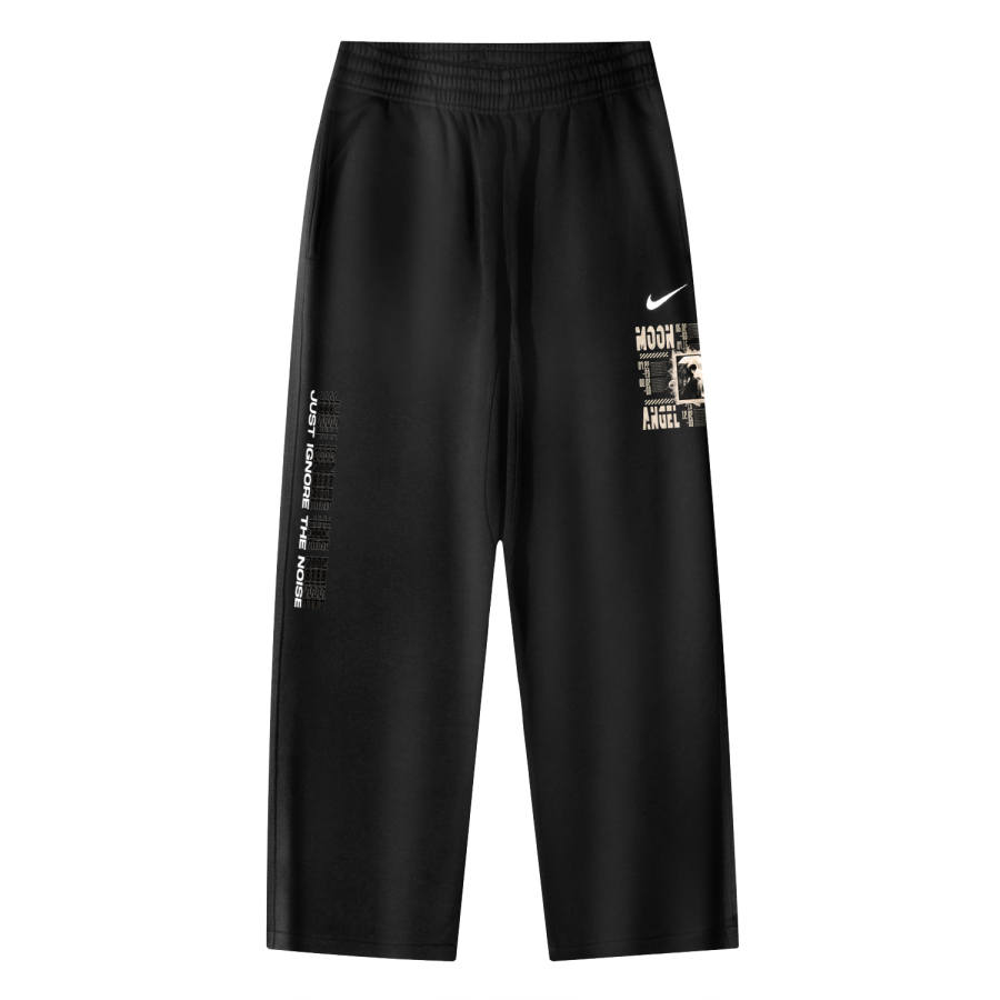 Nike Nike Club Faux Linen Moon Angel ASNikeOHPant Swoosh NFLogo Breathable Fleece Lined Casual Knitted Sweatpants Unisex