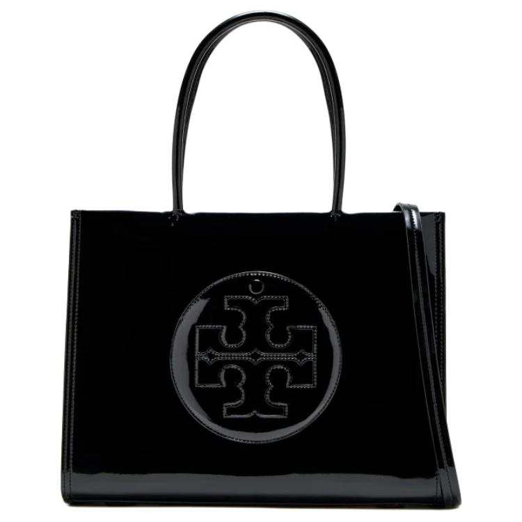 TORY BURCH TORY BURCH Ella Polyurethane Handbag Small Women's Black