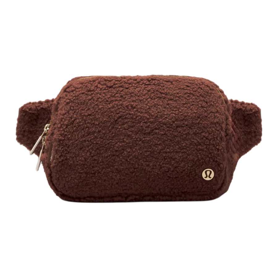 Lululemon Polyester Sling Bag, Fanny Pack Large Women's Brown & Gold