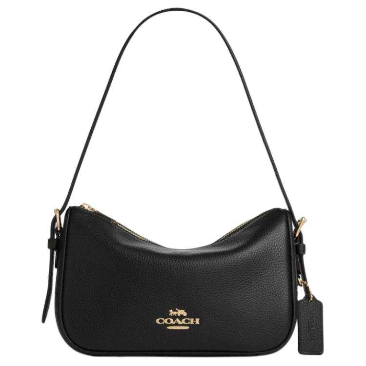 COACH Kailey Cow Leather Handbag, Shoulder Bag Medium Women's Black