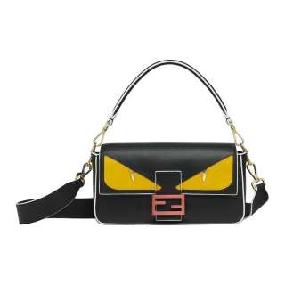 FENDI Calfskin Handbag Women's Black