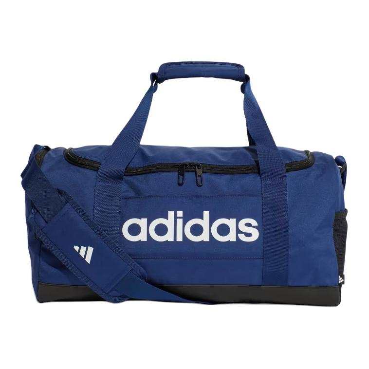 Adidas Adidas Polyester One Shoulder Crossbody Handheld Travel Bag Unisex Dark Blue & White