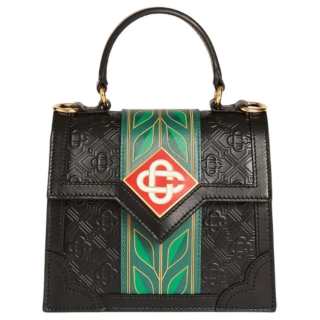 CASABLANCA Calfskin Shoulder Bag, Crossbody Bag, Handbag Mini Women's Black