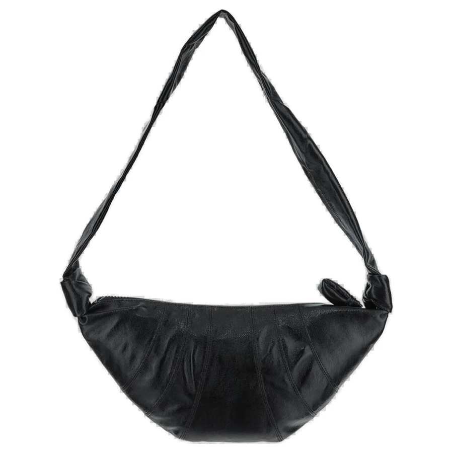 Lemaire Cotton Croissant Bag Croissant Shoulder Bag Medium Women's Black