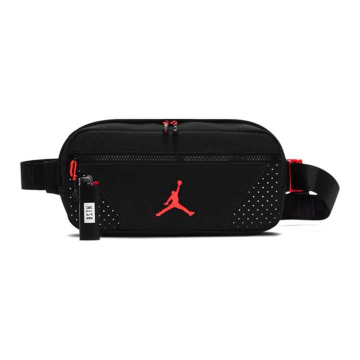 Jordan Jordan Suede Crossbody Bag, Sling Bag, Fanny Pack Regular Unisex Black