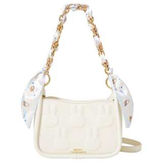 Miffy Pu Shoulder Bag, Crossbody Bag Small Women's Ecru/Yellow