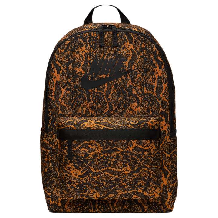 Nike Nike Polyester Backpack Unisex Black & Orange