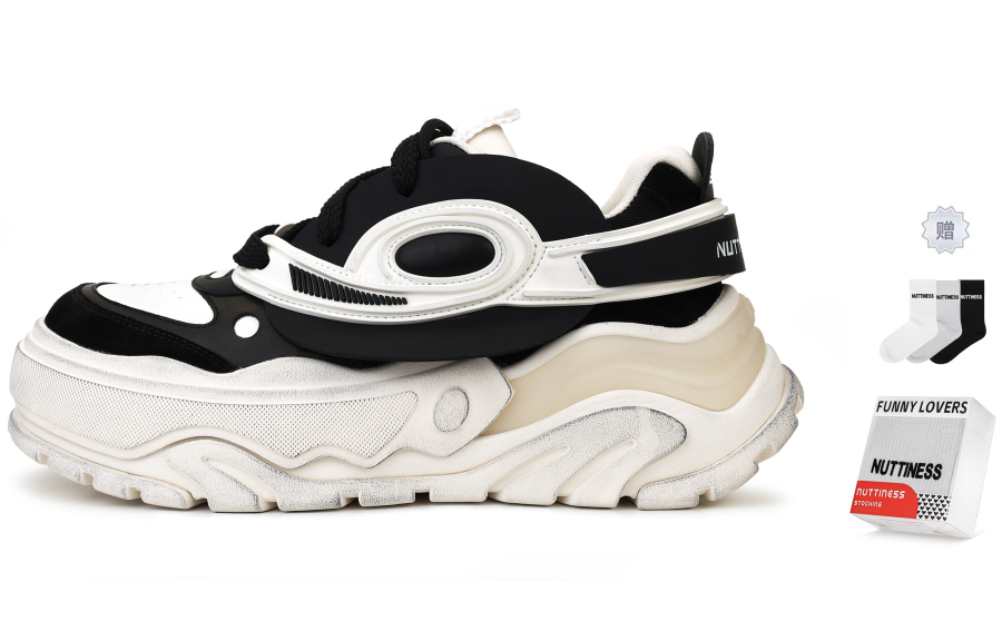 NUTTINESS Rhythm Vinyl Height Increasing Breathable Low top Chunky Sneakers Unisex