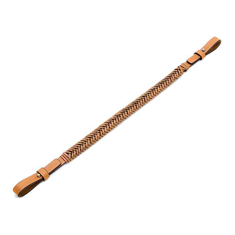 LOEWE Cow Leather Bag Straps Women's Warm Sand Yellow